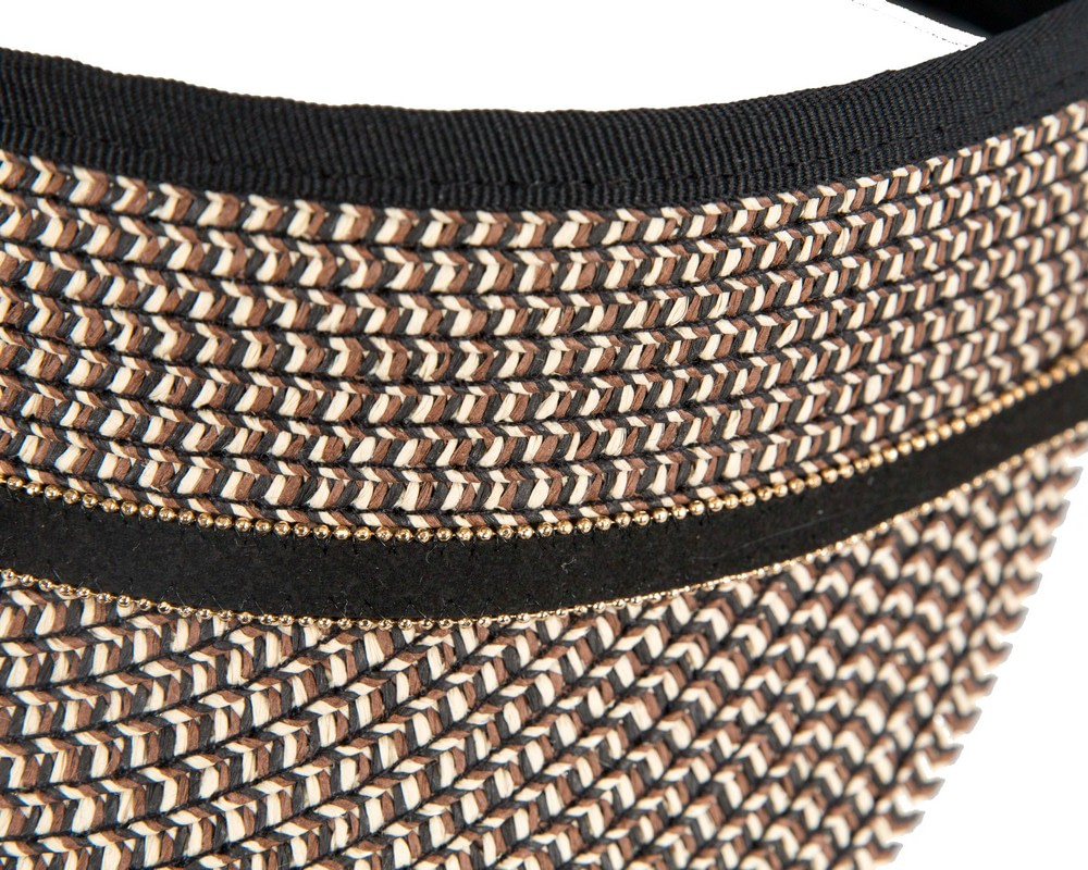 Black & beige visor by Max Alexander - Hats From OZ UK Black & beige visor by Max Alexander - Image 4