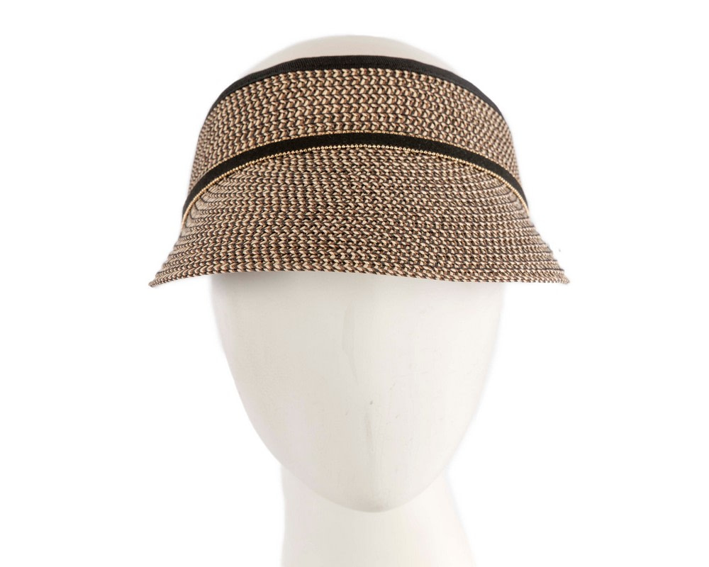 Black & beige visor by Max Alexander - Hats From OZ UK