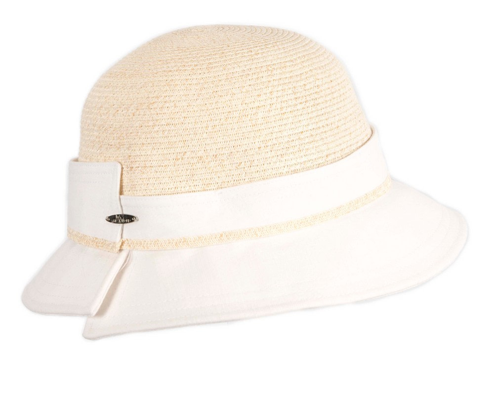 White straw ladies summer beach hat - Hats From OZ UK White straw ladies summer beach hat - Image 2