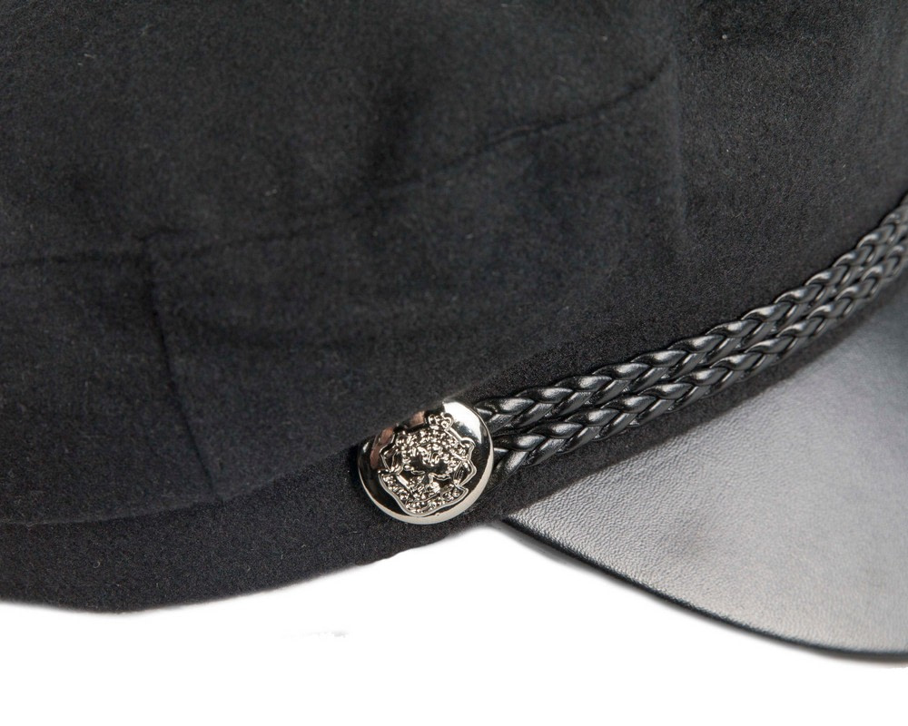 Black newsboy cap - Hats From OZ UK Black newsboy cap - Image 3
