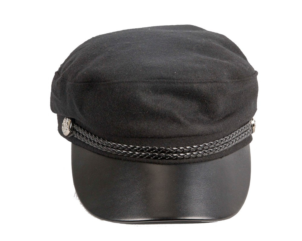 Black newsboy cap - Hats From OZ UK Black newsboy cap - Image 4