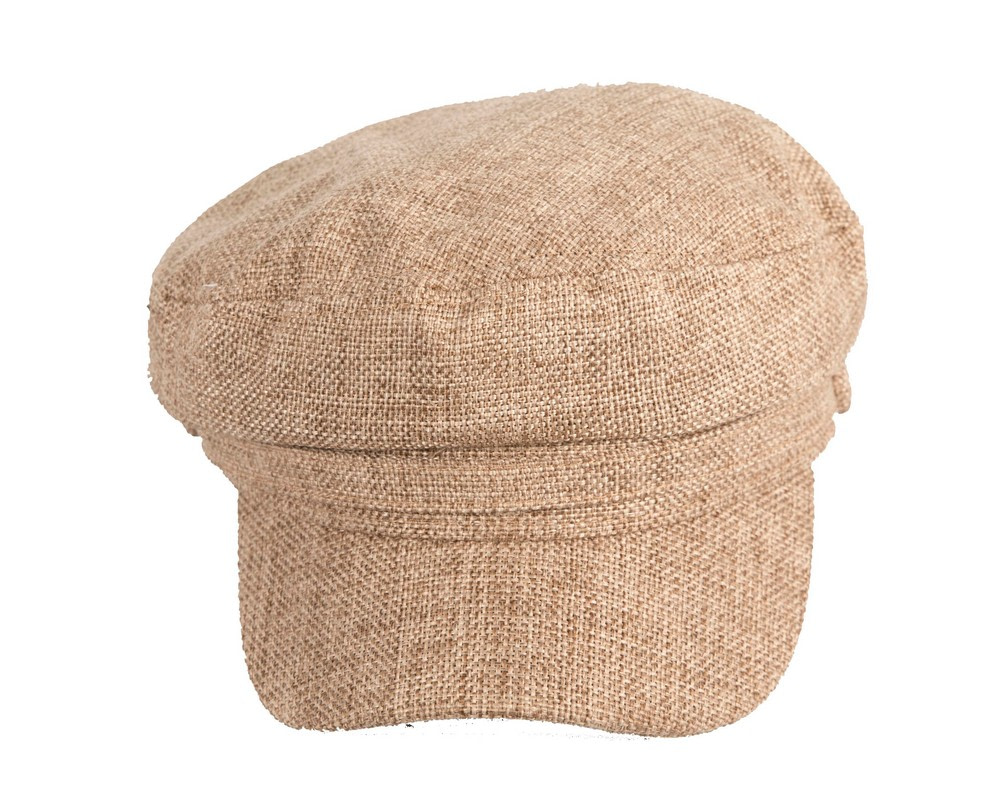 Beige casual newsboy cap by Max Alexander - Hats From OZ UK Beige casual newsboy cap by Max Alexander - Image 3
