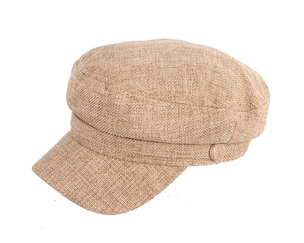 Beige casual newsboy cap by Max Alexander - Hats From OZ UK Beige casual newsboy cap by Max Alexander - Image 2