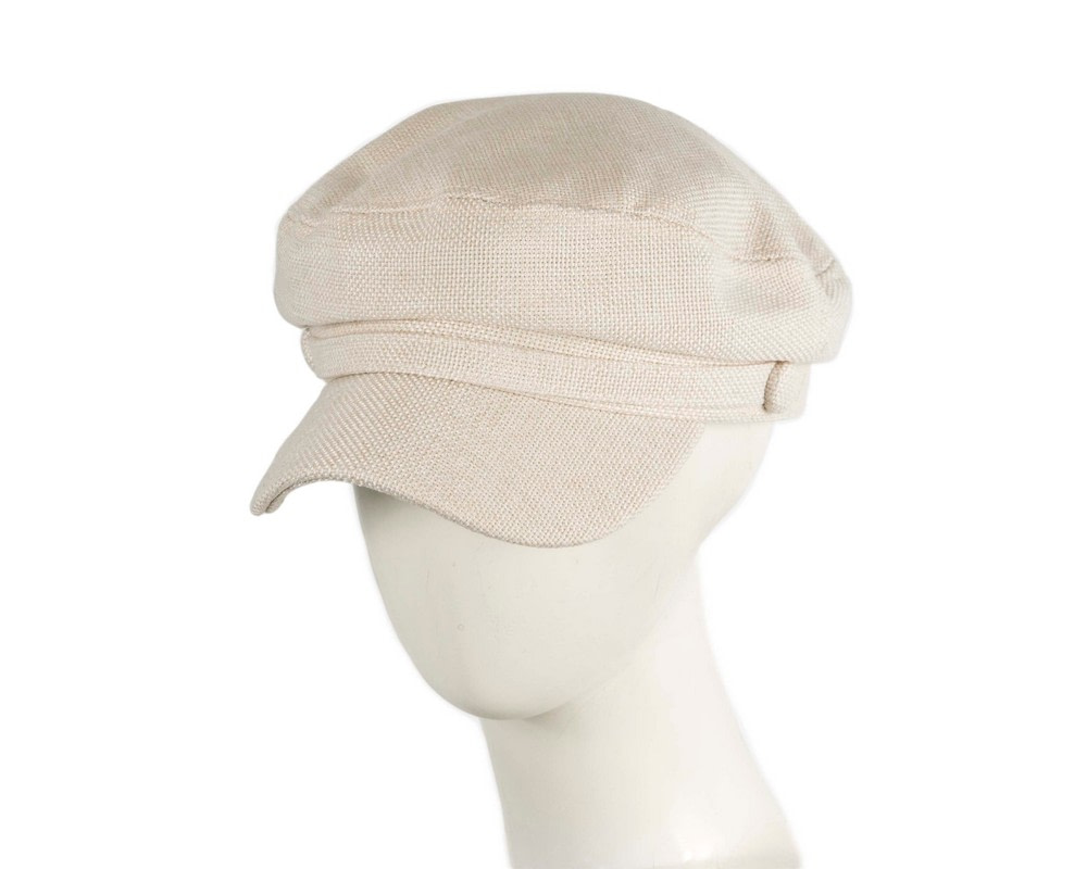 Cream casual newsboy cap by Max Alexander - Hats From OZ UK