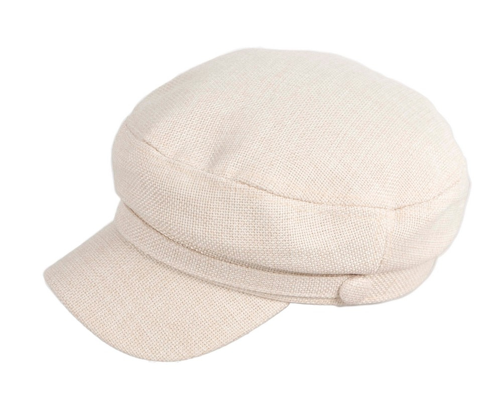 Cream casual newsboy cap by Max Alexander - Hats From OZ UK Cream casual newsboy cap by Max Alexander - Image 2