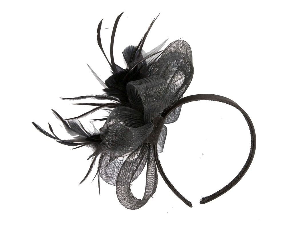 Black bow fascinator - Hats From OZ UK Black bow fascinator - Image 4