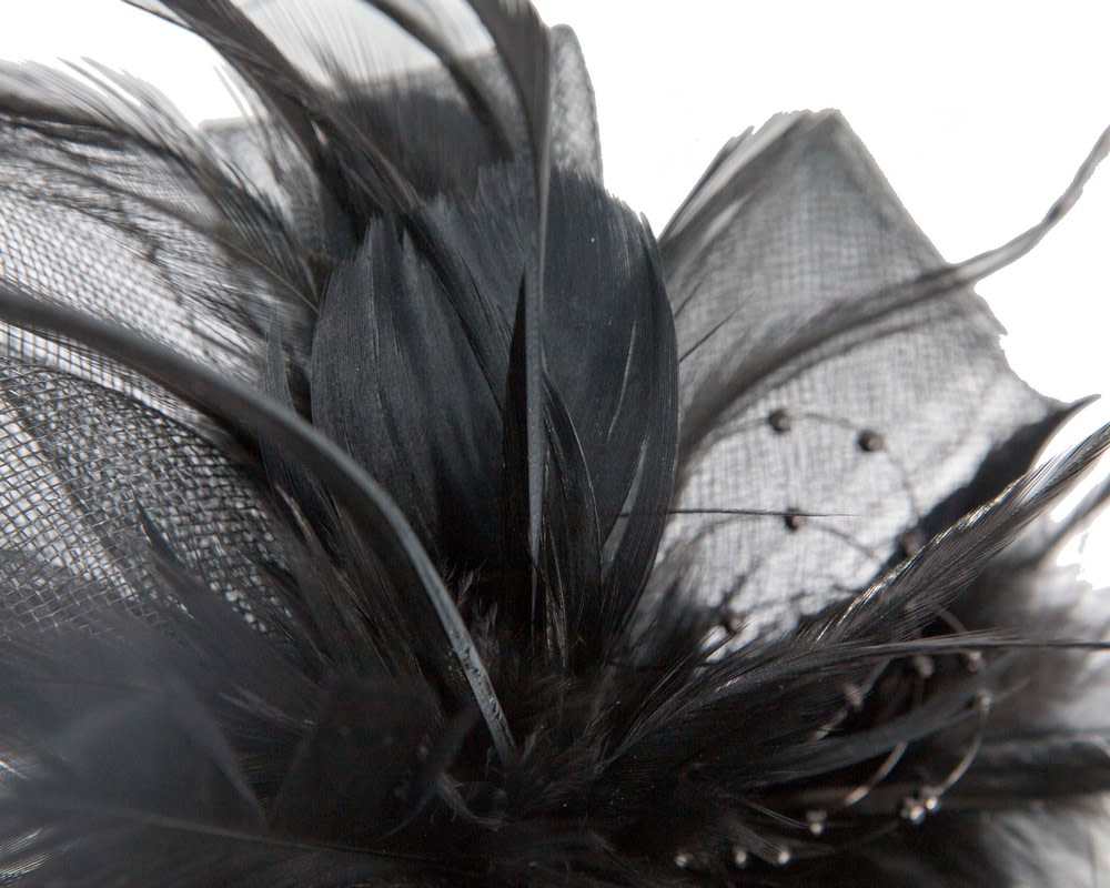 Black bow fascinator - Hats From OZ UK Black bow fascinator - Image 3