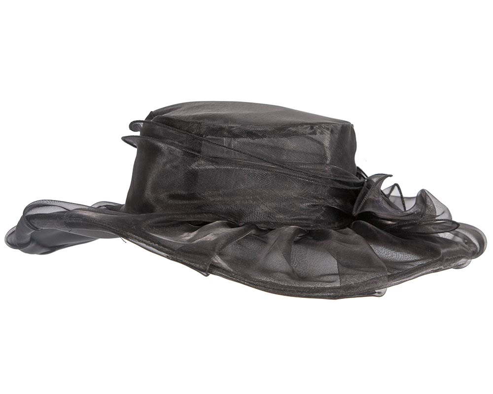 Black Organza Racing Hat - Hats From OZ UK Black Organza Racing Hat - Image 5