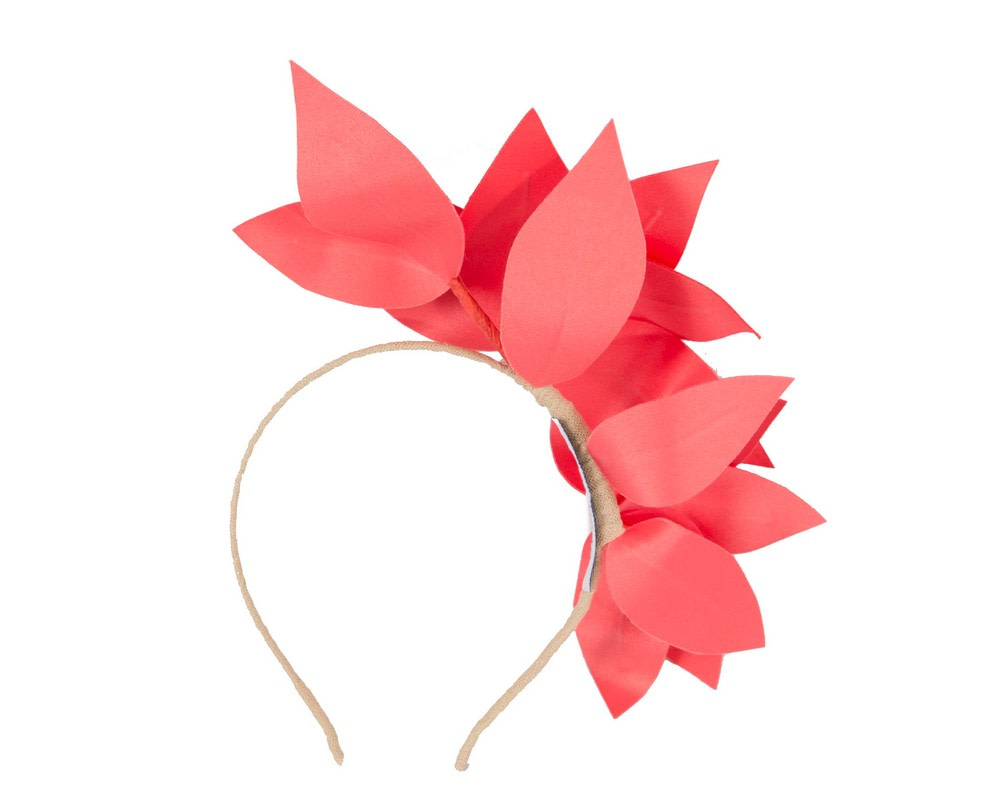Bespoke coral flower headband by BELIEVERA - Image 4