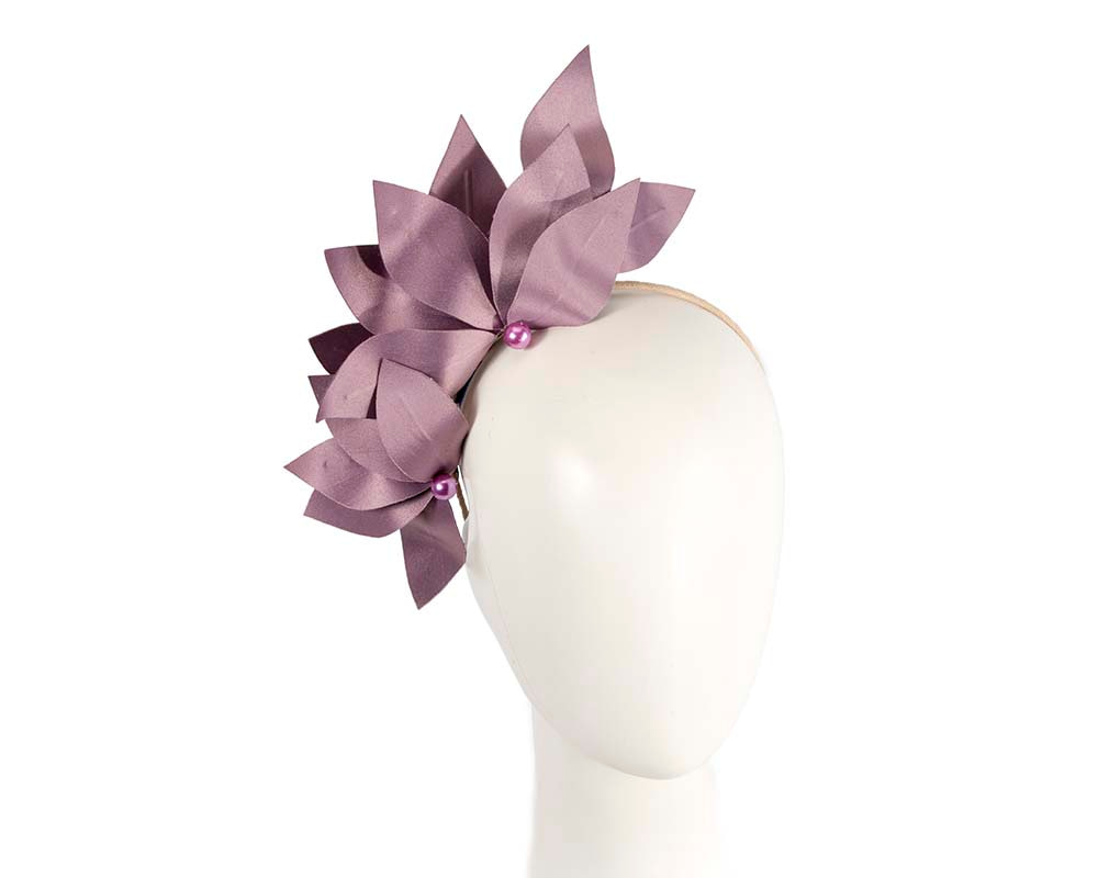 Bespoke mauve flower headband by BELIEVERA - Hats From OZ UK | V02MV Bespoke mauve flower headband by BELIEVERA - Hats From OZ UK