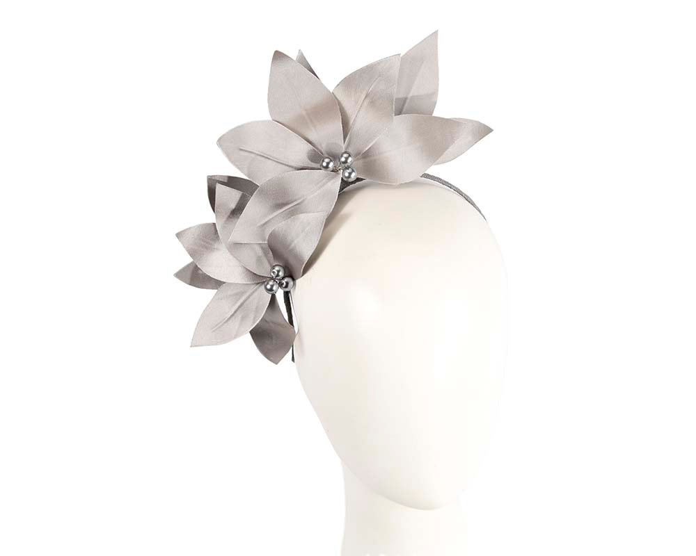 Bespoke silver flower headband by BELIEVERA - Hats From OZ UK