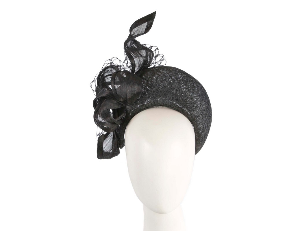 Bespoke black headband fascinator by BELIEVERA - Hats From OZ UK | V29B Bespoke black headband fascinator by BELIEVERA - Hats From OZ UK