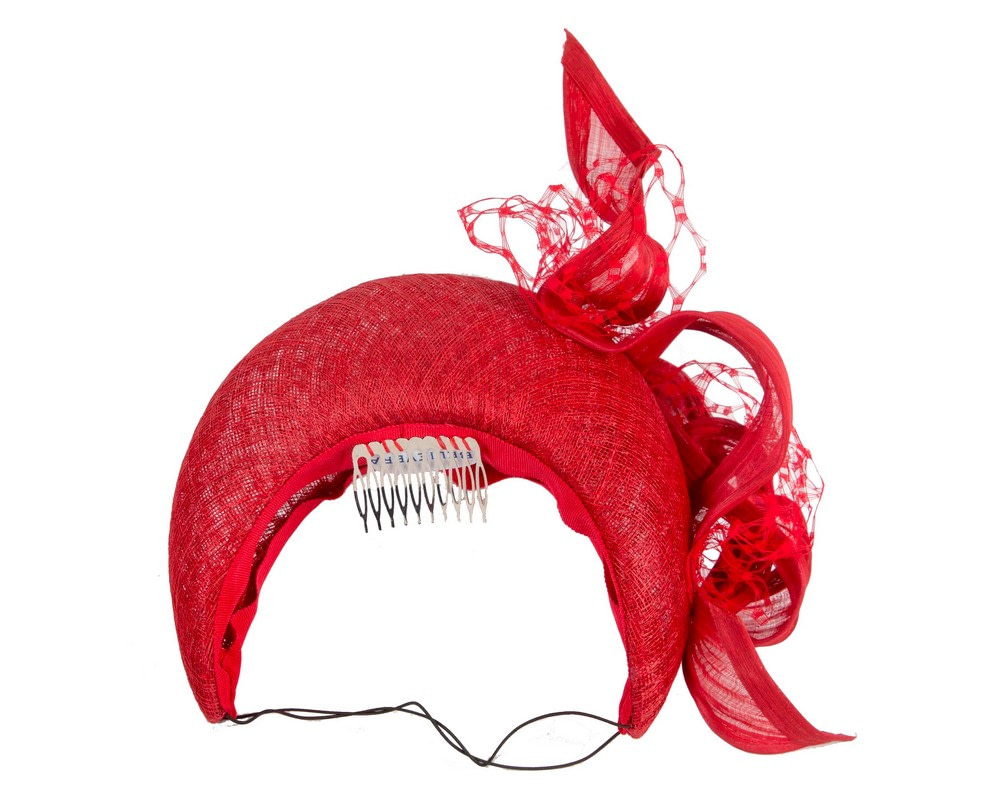 Bespoke red headband fascinator by BELIEVERA - Hats From OZ UK Bespoke red headband fascinator by BELIEVERA - Image 5