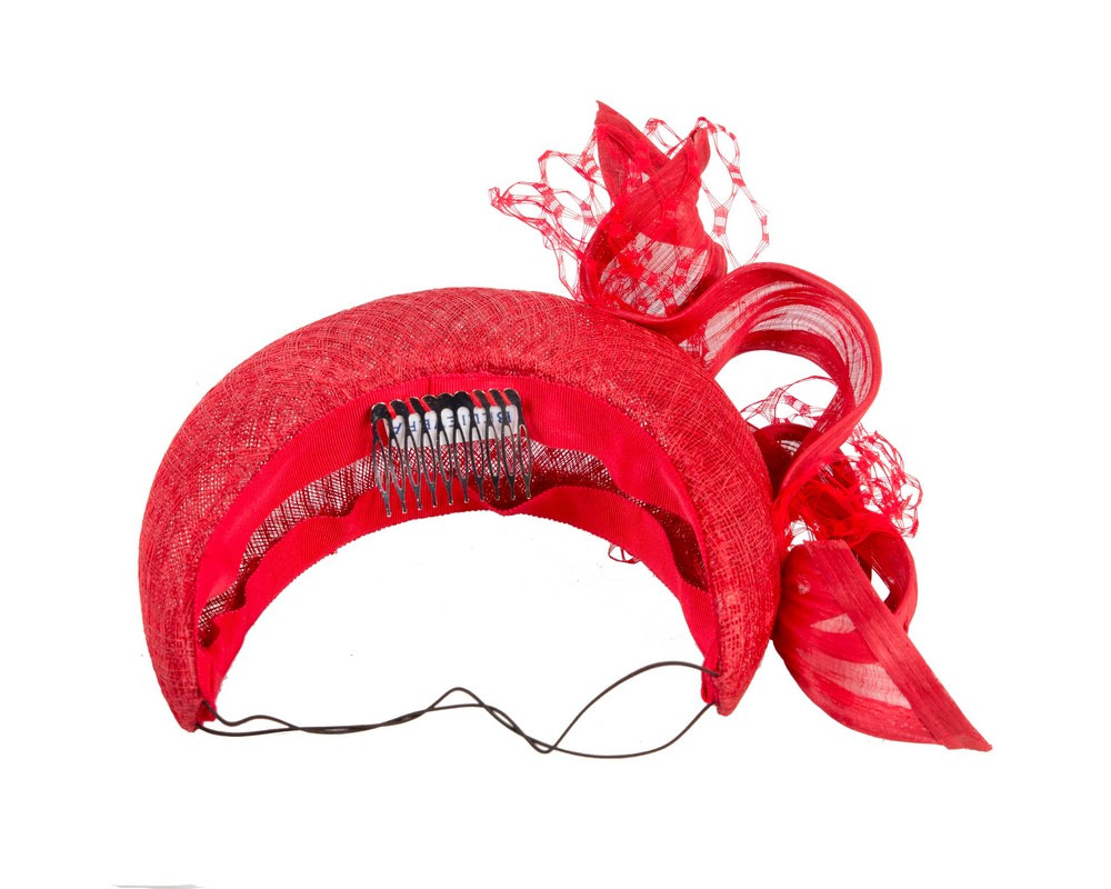 Bespoke red headband fascinator by BELIEVERA - Hats From OZ UK Bespoke red headband fascinator by BELIEVERA - Image 3