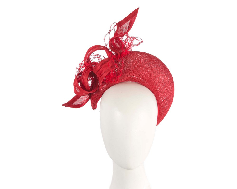 Bespoke red headband fascinator by BELIEVERA - Hats From OZ UK