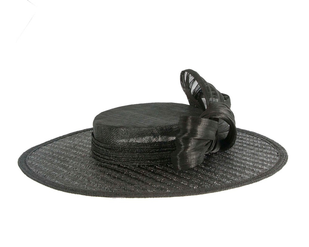 Exclusive black boater hat by Believera - Hats From OZ UK Exclusive black boater hat by Believera - Image 4