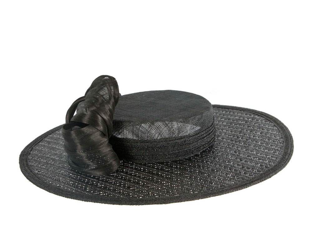Exclusive black boater hat by Believera - Hats From OZ UK Exclusive black boater hat by Believera - Image 3