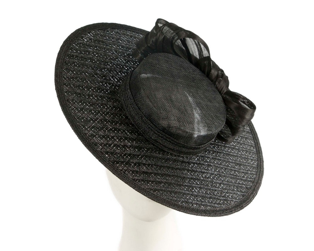 Exclusive black boater hat by Believera - Hats From OZ UK