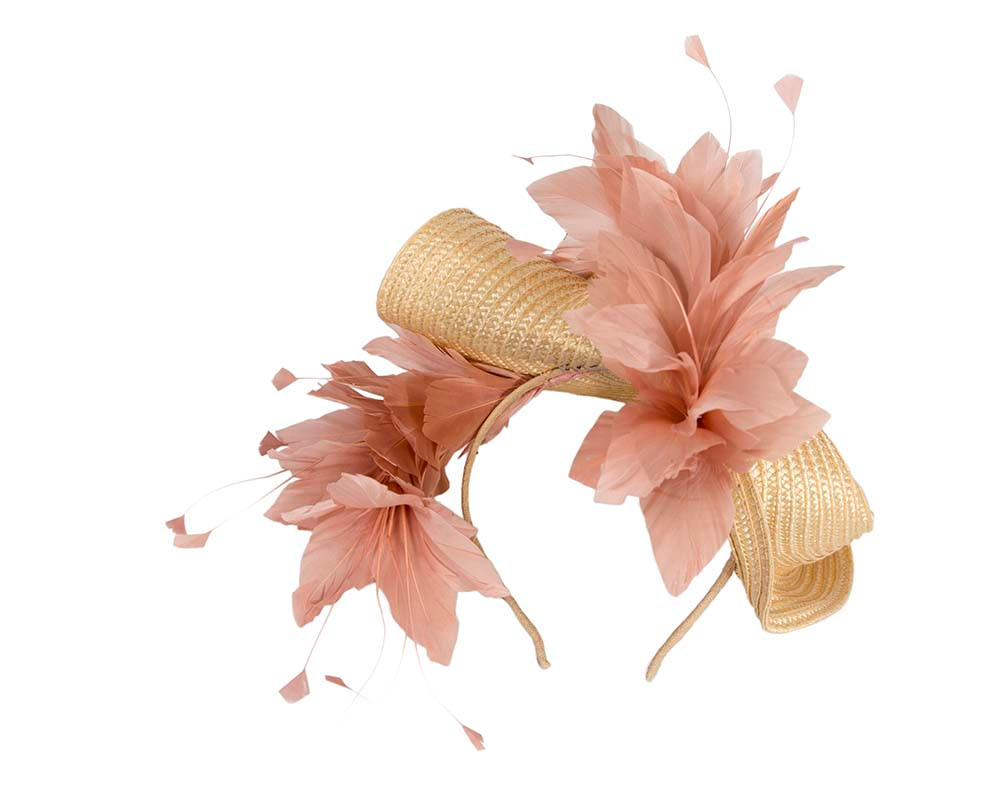 Bespoke straw fascinator by BELIEVERA - Hats From OZ UK Bespoke straw fascinator by BELIEVERA - Image 4