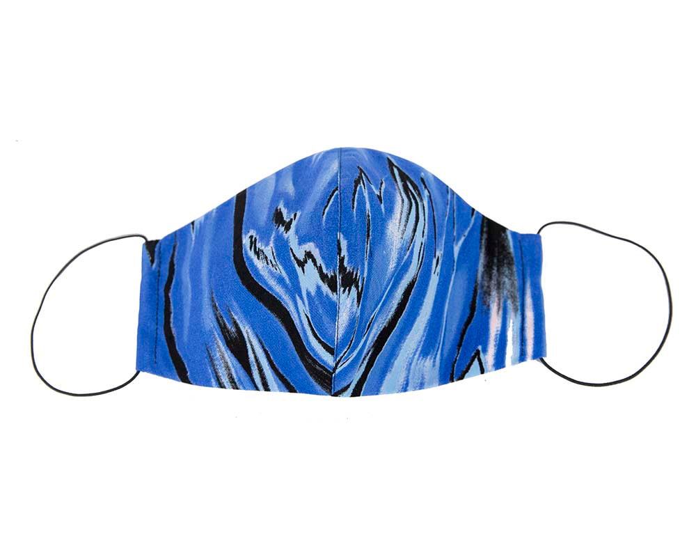 Comfortable re-usable blue cotton face mask - Hats From OZ