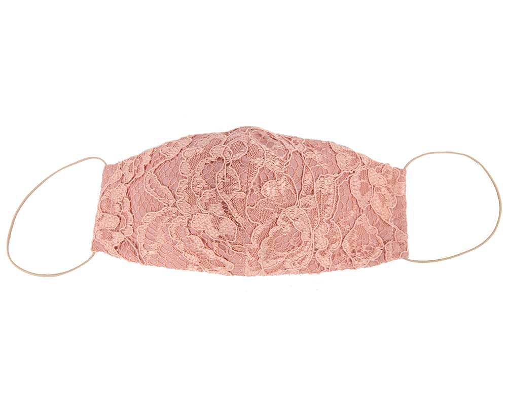 Comfortable re-usable cotton face mask Pink Lace - Hats From OZ