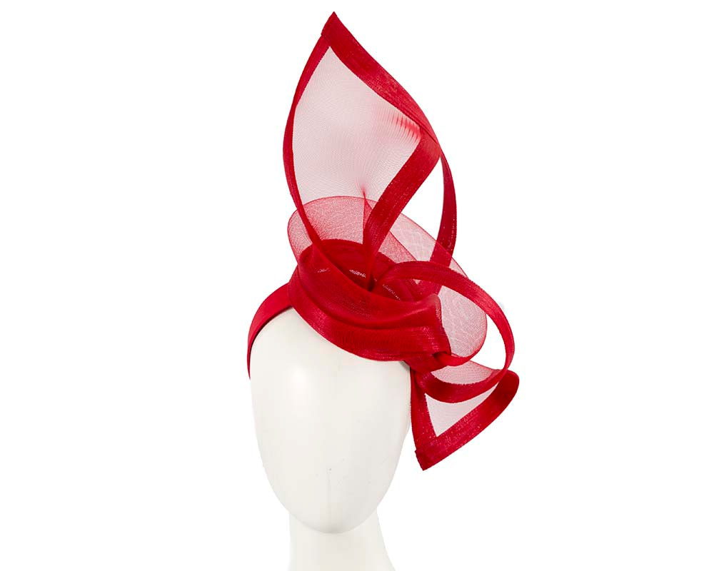 Bespoke Red fascinator by Fillies Collection S107 - Hats From OZ