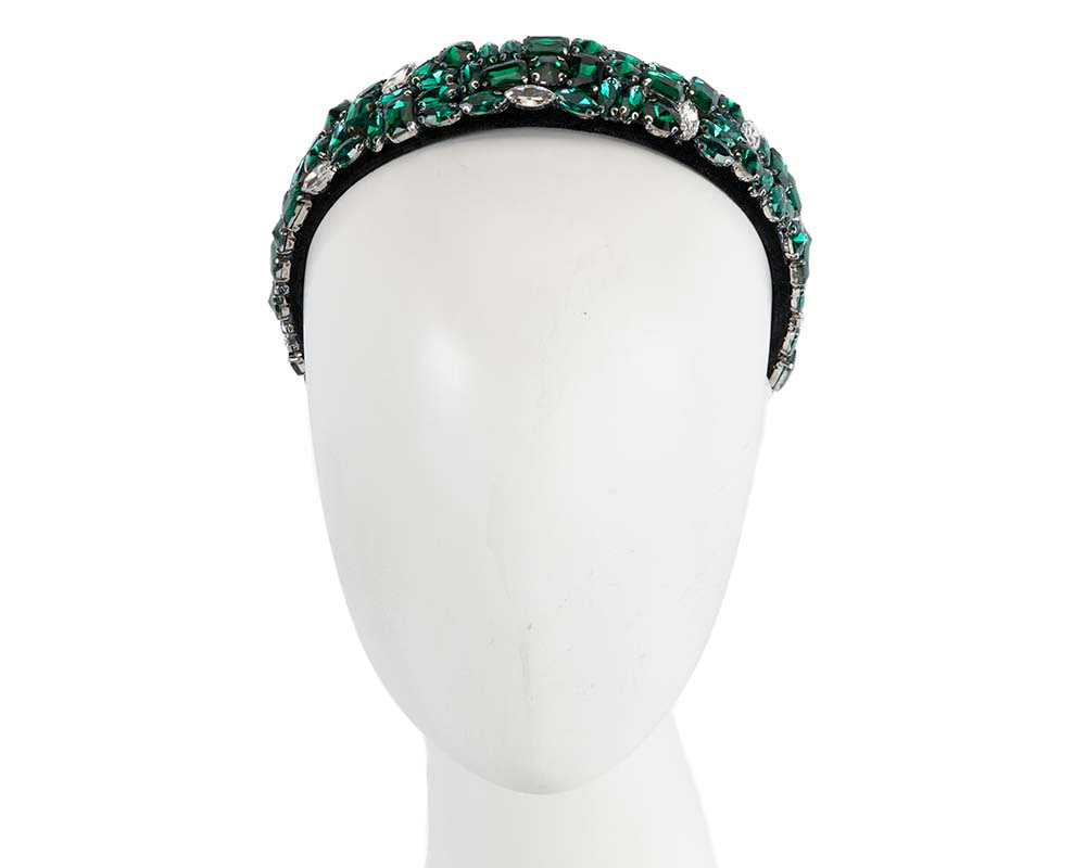Crystal covered fascinator headband by Cupids Millinery CU455 - Hats From OZ