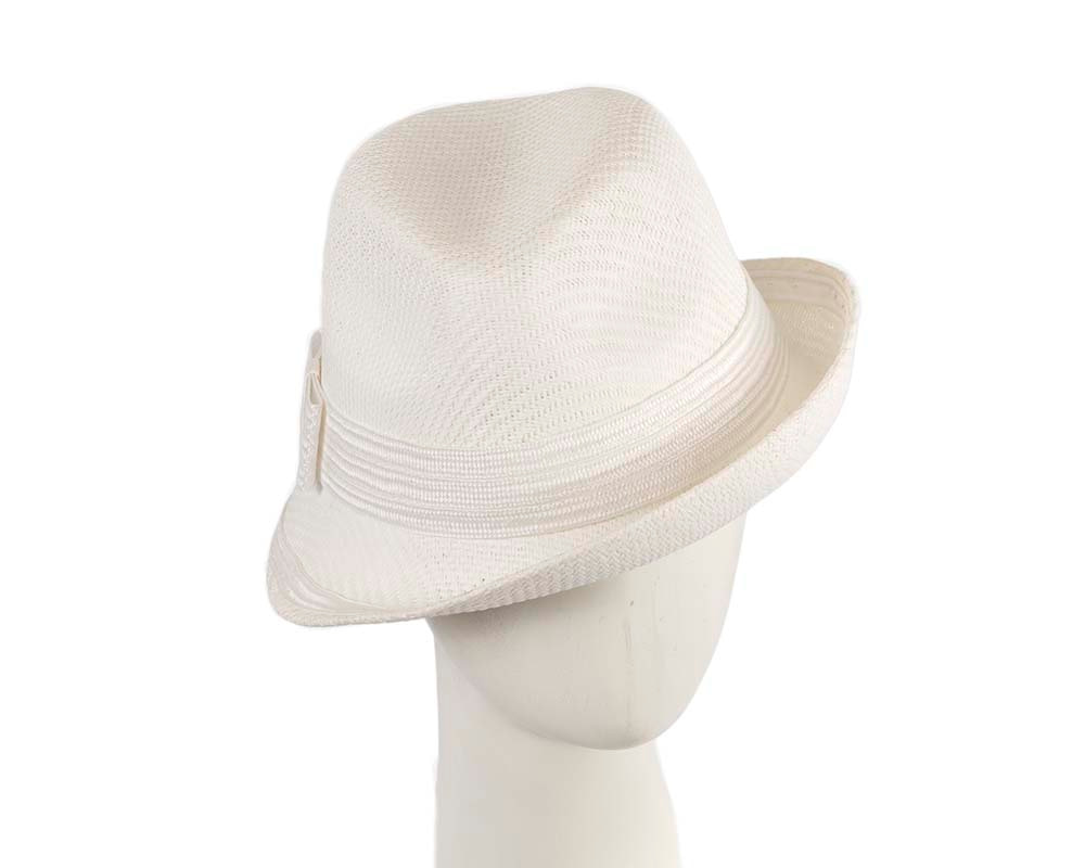 White ladies trilby hat by Max Alexander CU558 - Hats From OZ