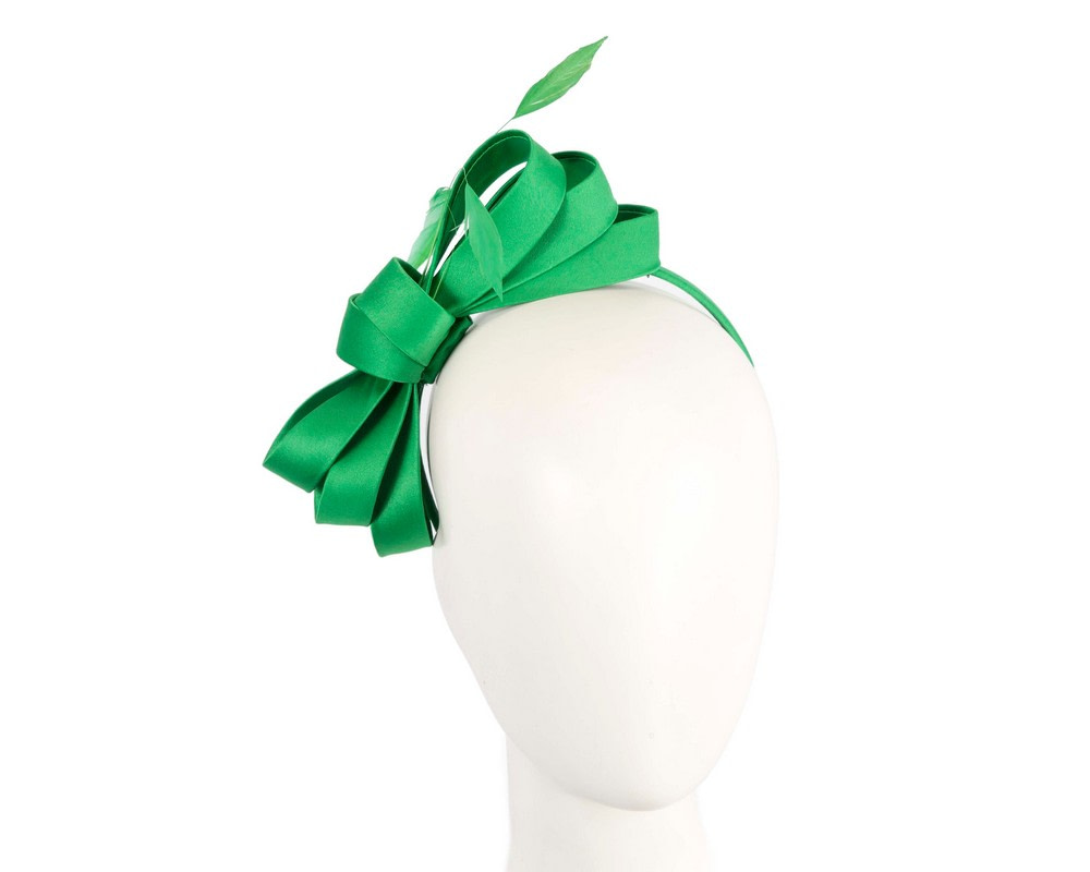 Green bow racing fascinator by Max Alexander J444 - Hats From OZ