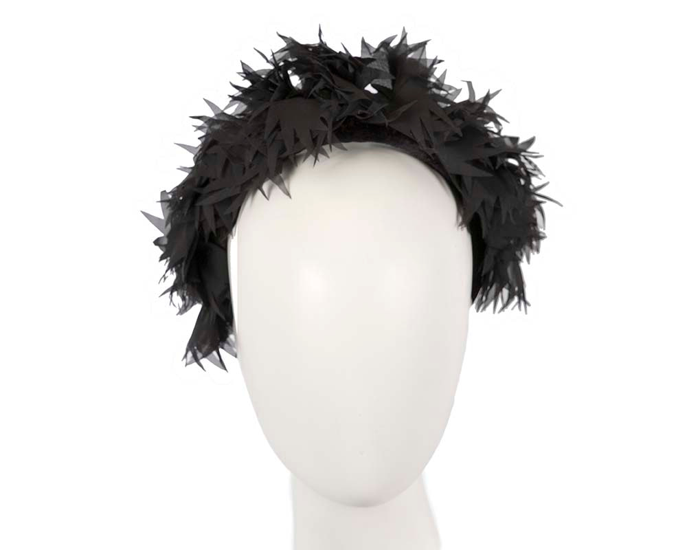Exclusive black headband fascinator by Cupids Millinery CU628 - Hats From OZ