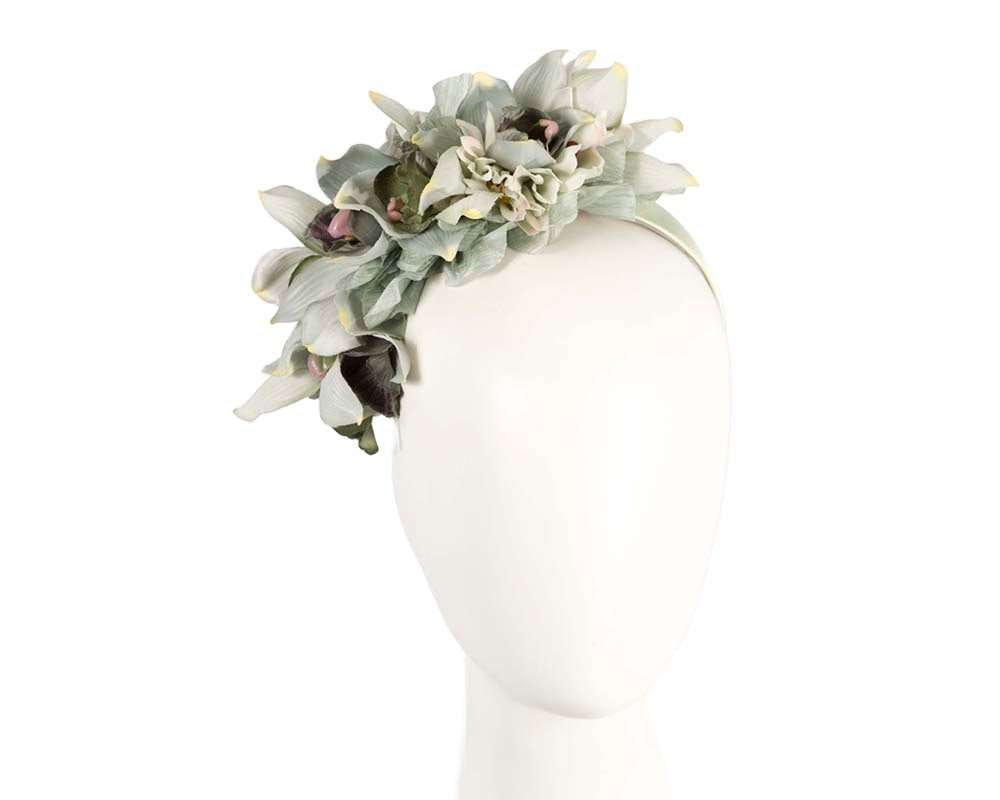 Hand made exclusive green fascinator headband - Hats From OZ