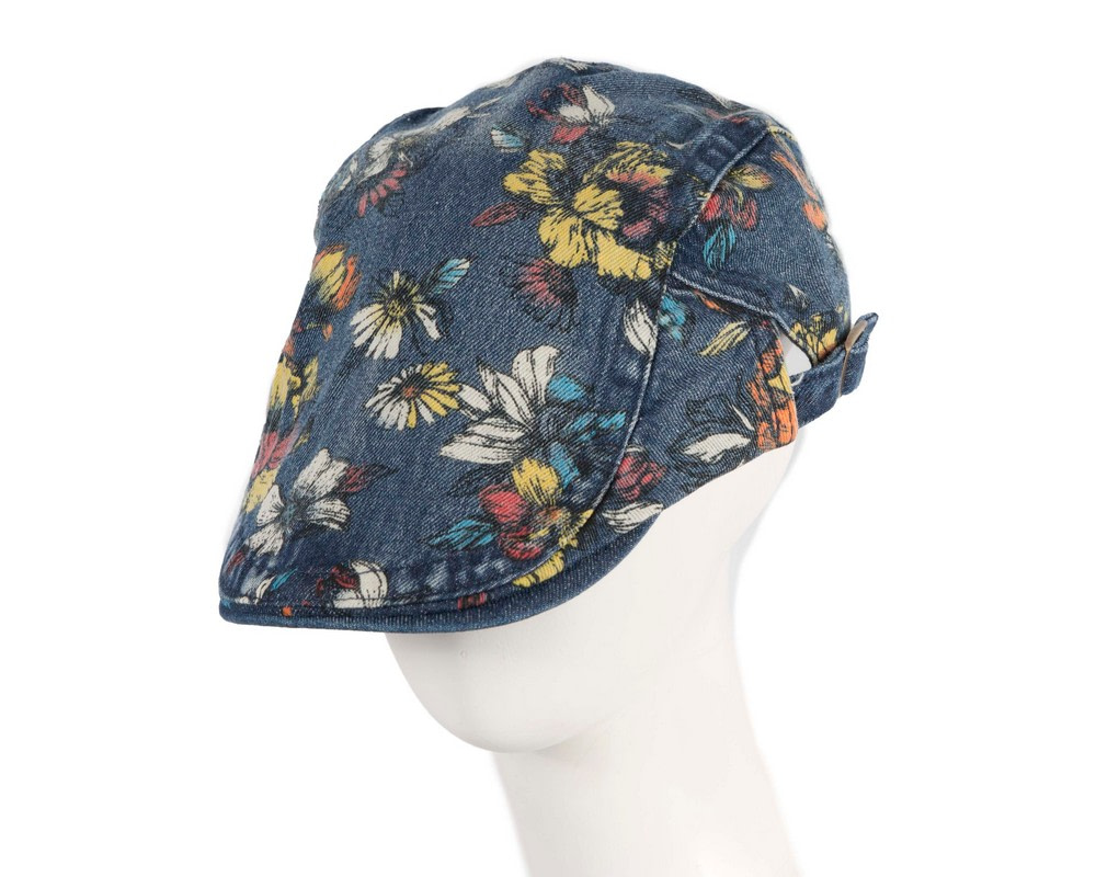 Classic denim flat cap with print by Max Alexander M148DBL - Hats From OZ