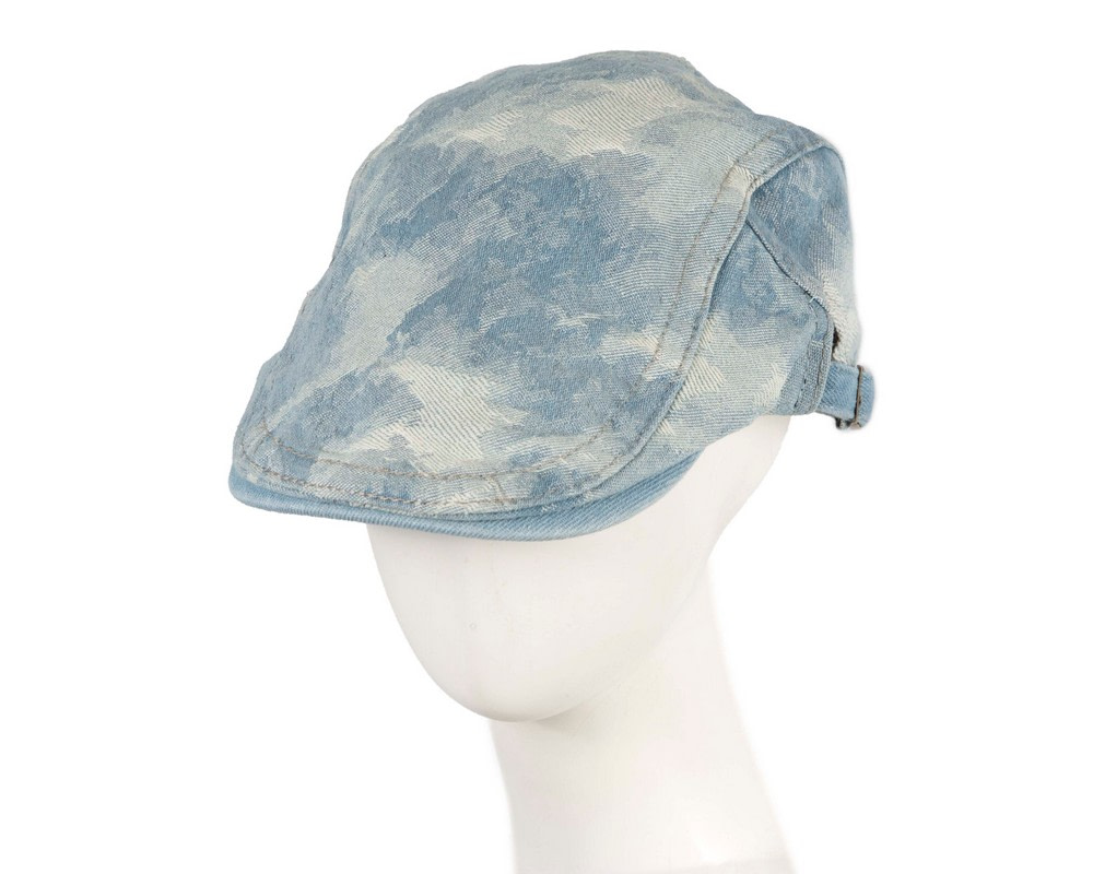 Classic denim flat cap with print by Max Alexander M149LBL - Hats From OZ