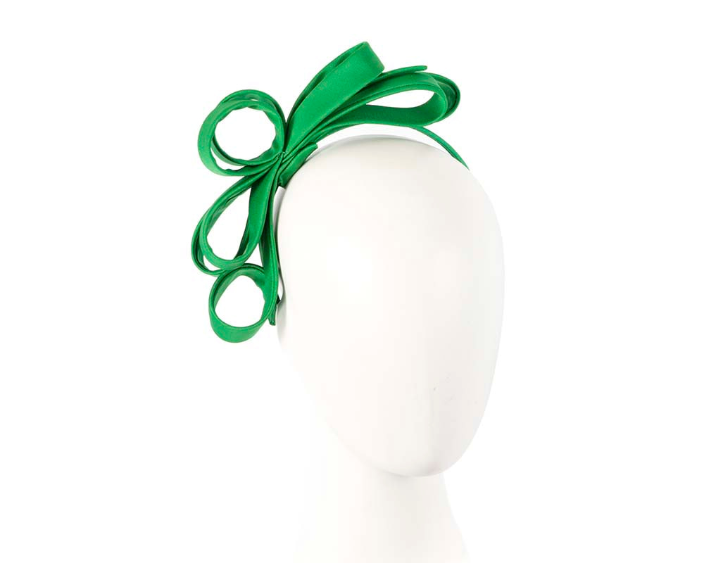 Green bow racing fascinator by Max Alexander MA863 - Hats From OZ