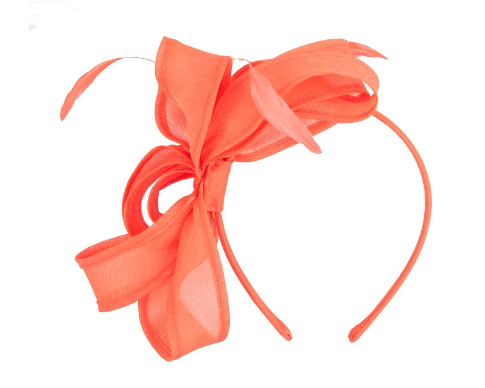 Orange organza fascinator by Max Alexander - Image 2