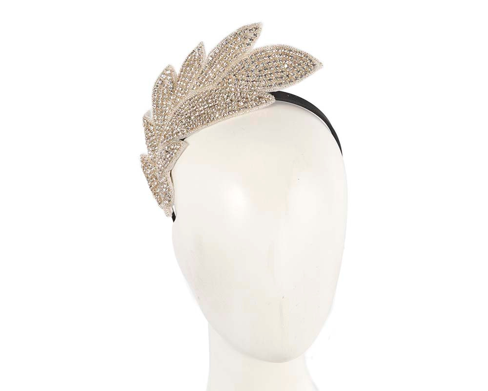 Bespoke sparkling silver fascinator by Cupids Millinery - Hats From OZ