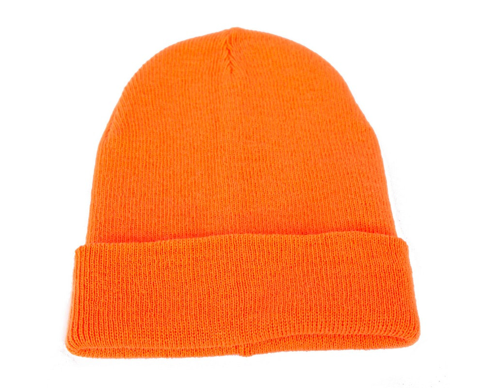 Warm European made orange beanie - Image 2