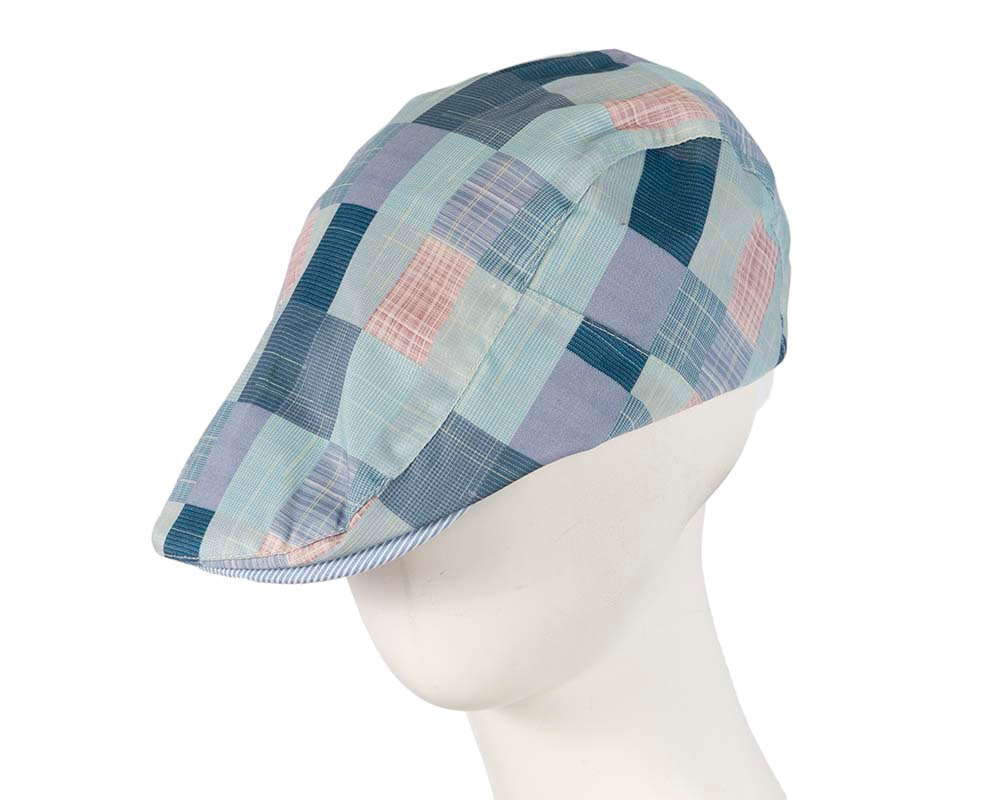 Soft patchwork flat cap by Max Alexander M131BL - Hats From OZ