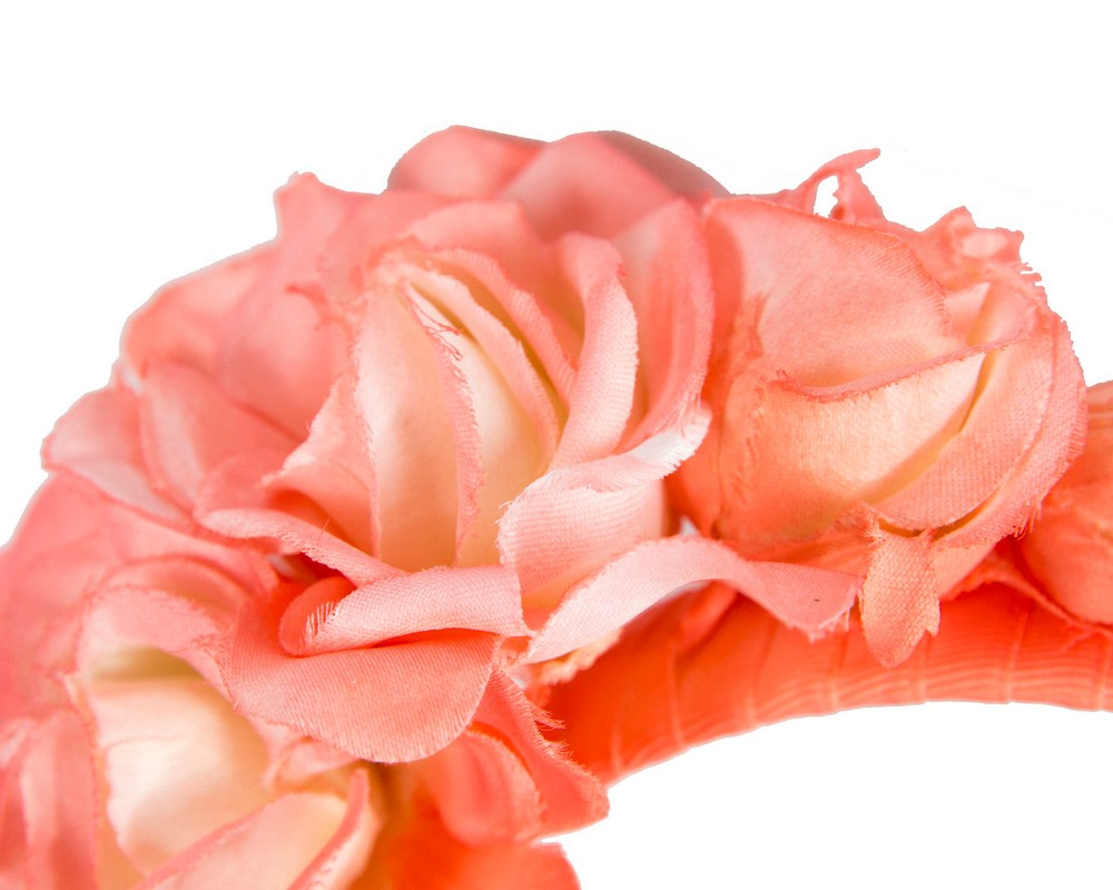 Coral flower headband by Max Alexander - Image 3