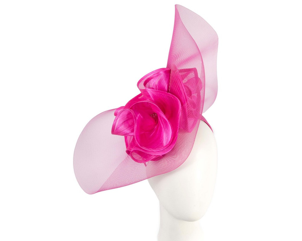 Large fuchsia racing fascinator by Fillies Collection - Hats From OZ