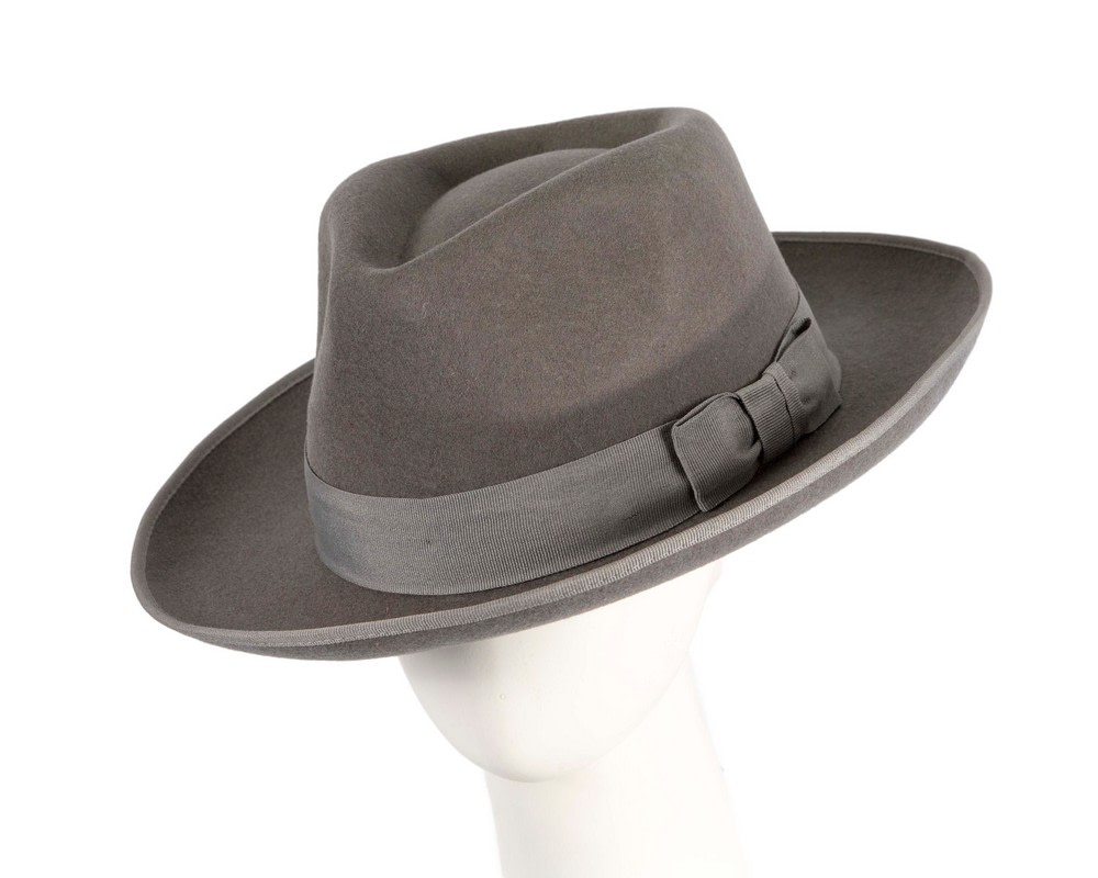 Grey Fedora Gangster Hat - Hats From OZ