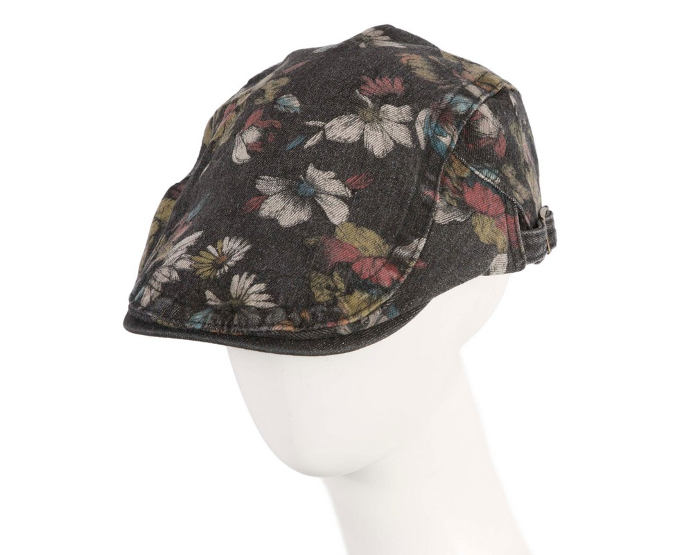 Classic denim flat cap with print by Max Alexander M148B - Hats From OZ