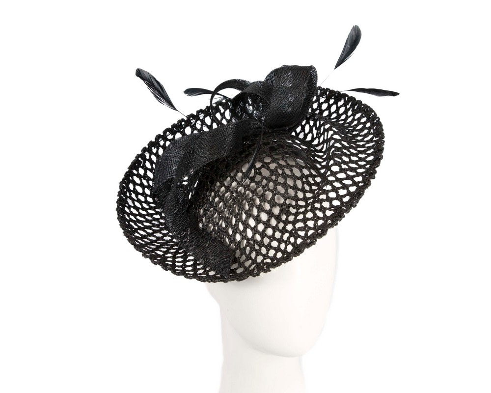 Max Alexander black plate fascinator - Hats From OZ