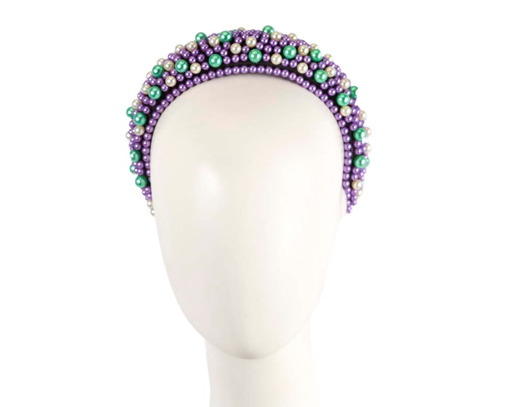 Multi-color pearl fascinator headband by Cupids Millinery - Hats From OZ