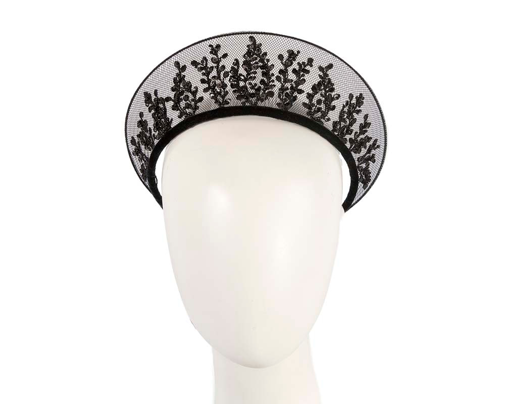 Exclusive black crown fascinator - Hats From OZ