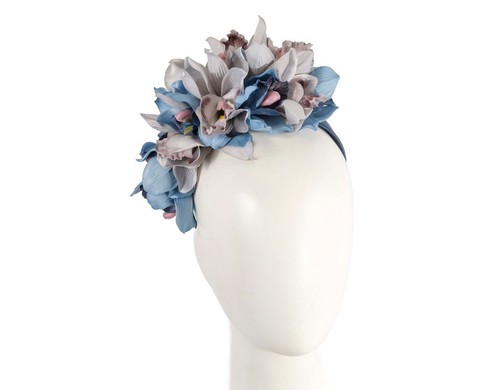 Hand made exclusive blue fascinator headband - Hats From OZ