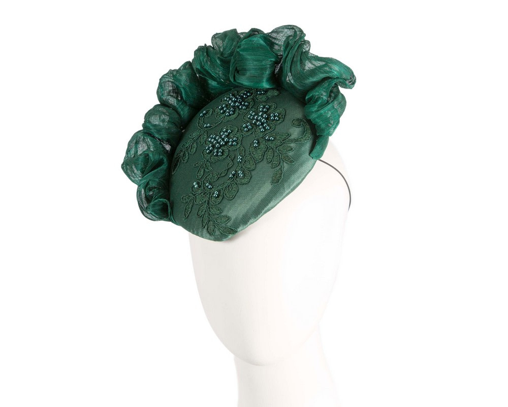 Limited Edition Green Fascinator by Cupids Millinery - Hats From OZ