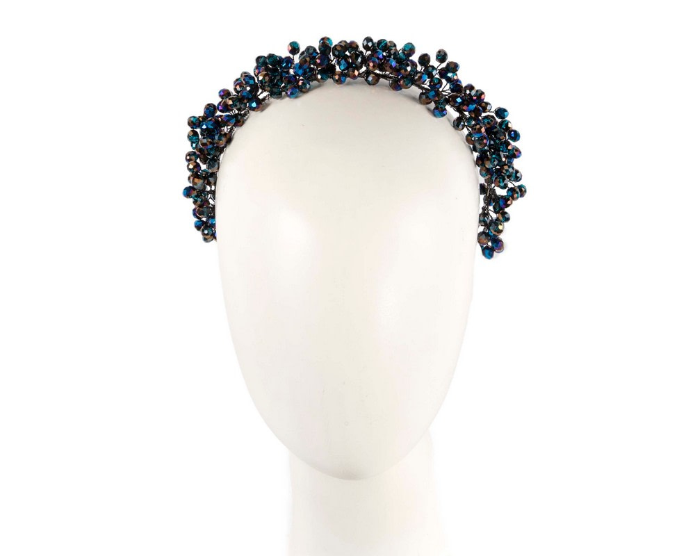 Shiny blue headband by Max Alexander - Hats From OZ