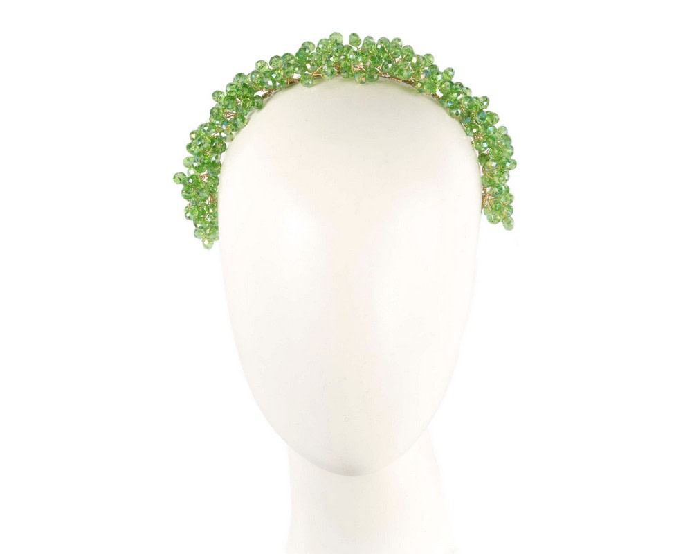 Shiny lime green headband by Max Alexander - Hats From OZ