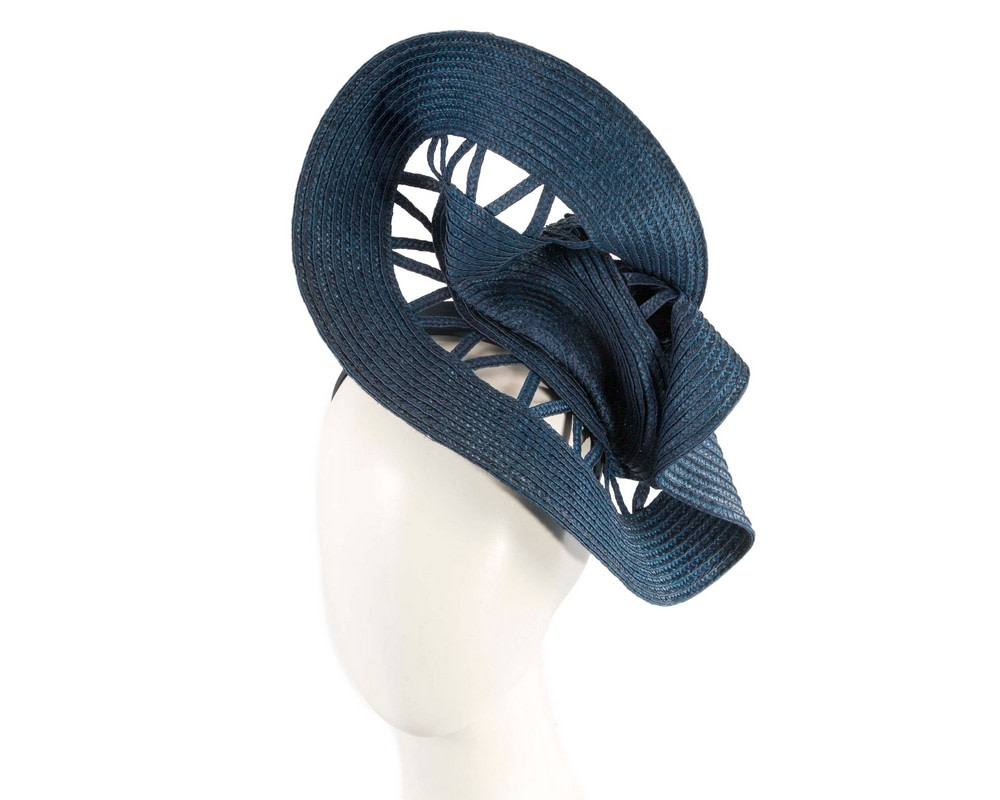 Limited Edition Navy Fascinator by Cupids Millinery - Hats From OZ